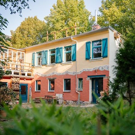 The Upholstery Tinyhouse Deluxe Eco Chalet Kreativ Citynah Chemnitz Esterno foto