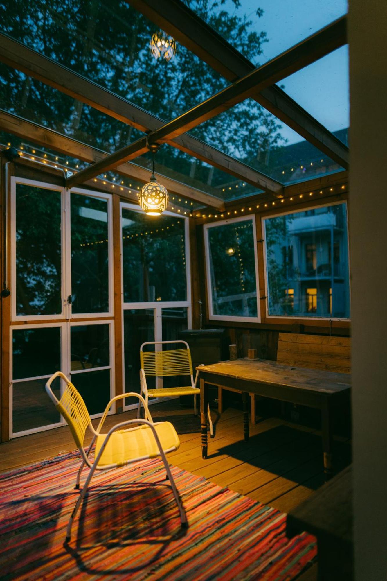 The Upholstery Tinyhouse Deluxe Eco Chalet Kreativ Citynah Chemnitz Esterno foto