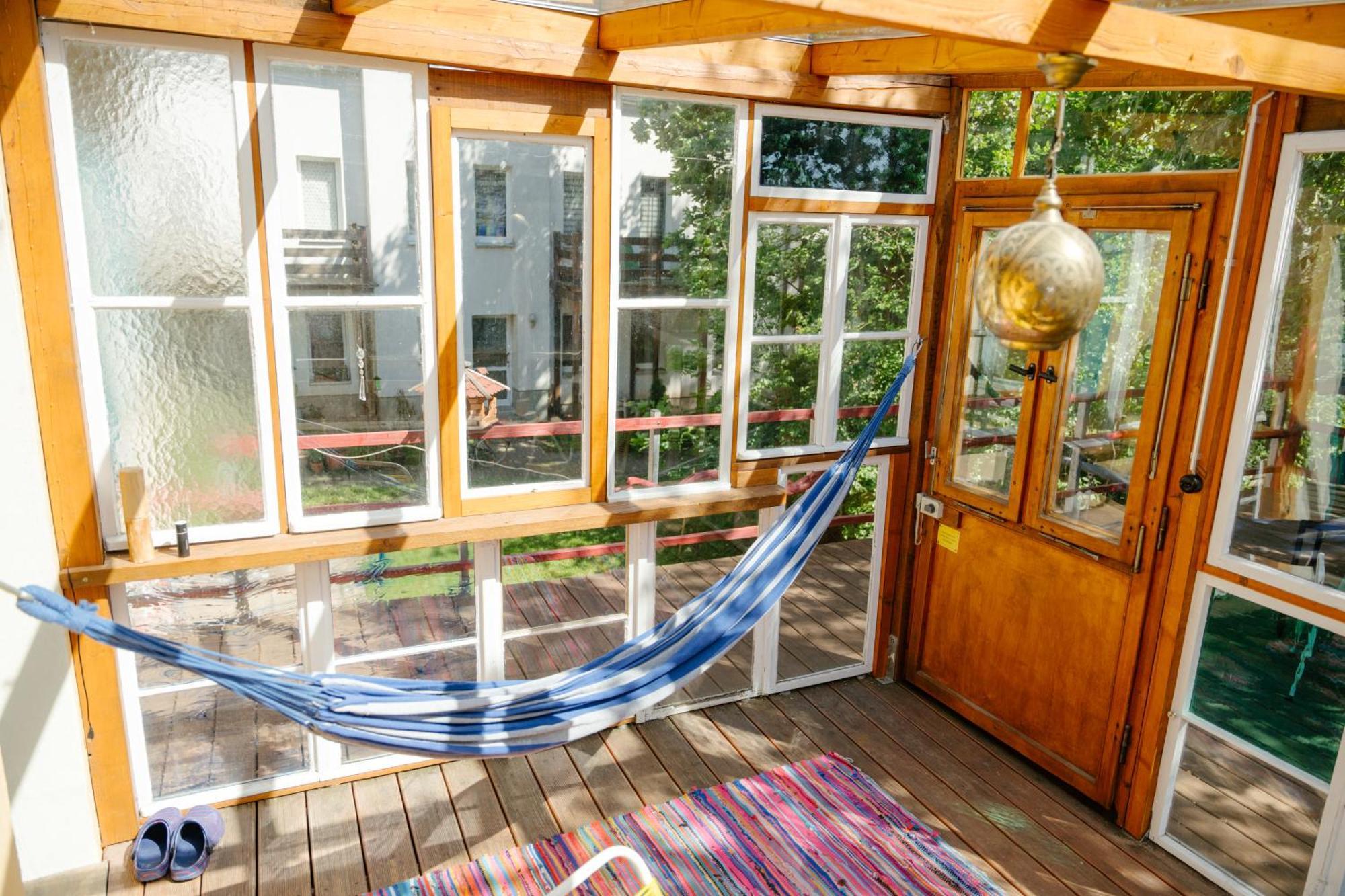 The Upholstery Tinyhouse Deluxe Eco Chalet Kreativ Citynah Chemnitz Esterno foto