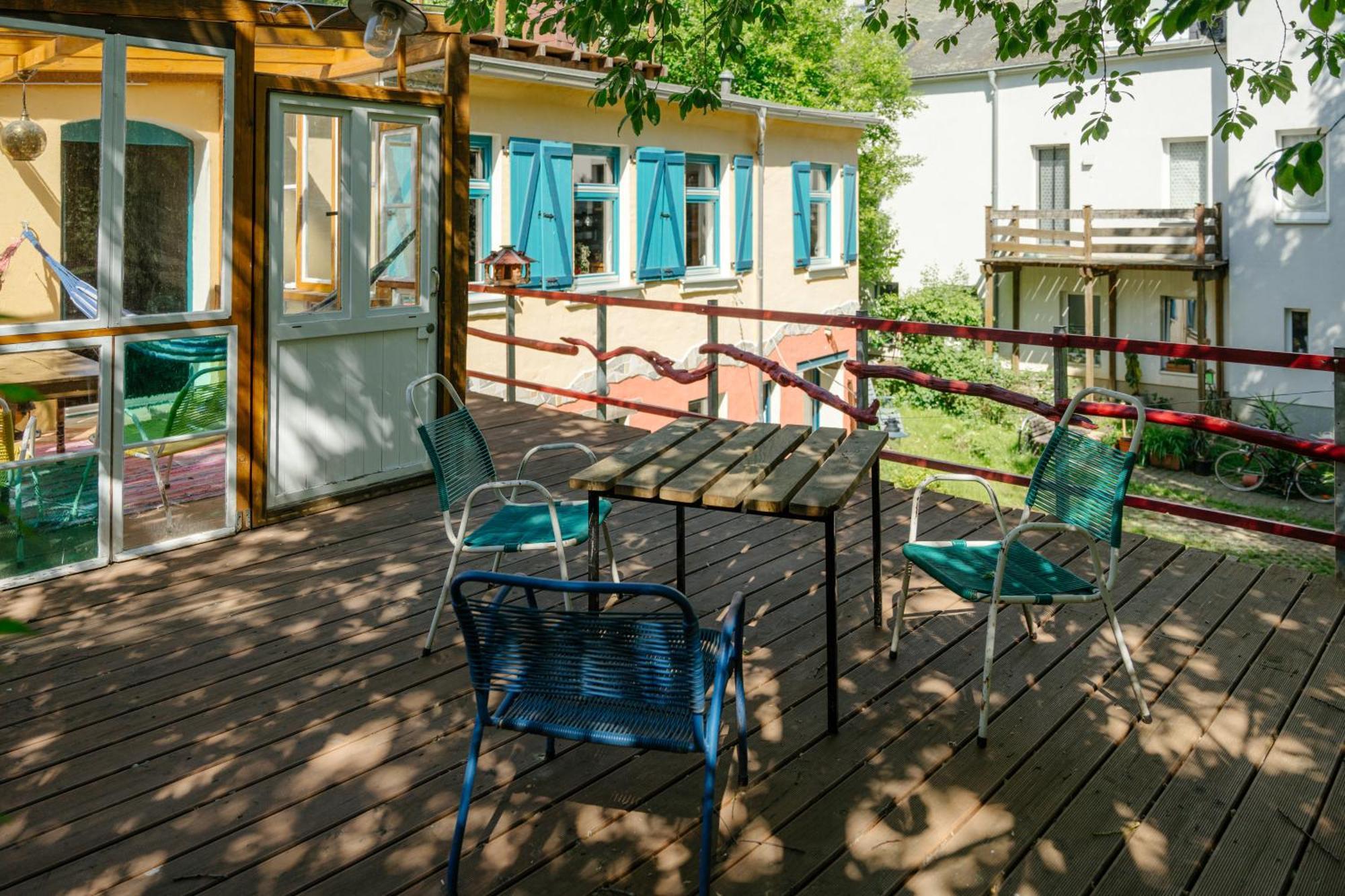 The Upholstery Tinyhouse Deluxe Eco Chalet Kreativ Citynah Chemnitz Esterno foto