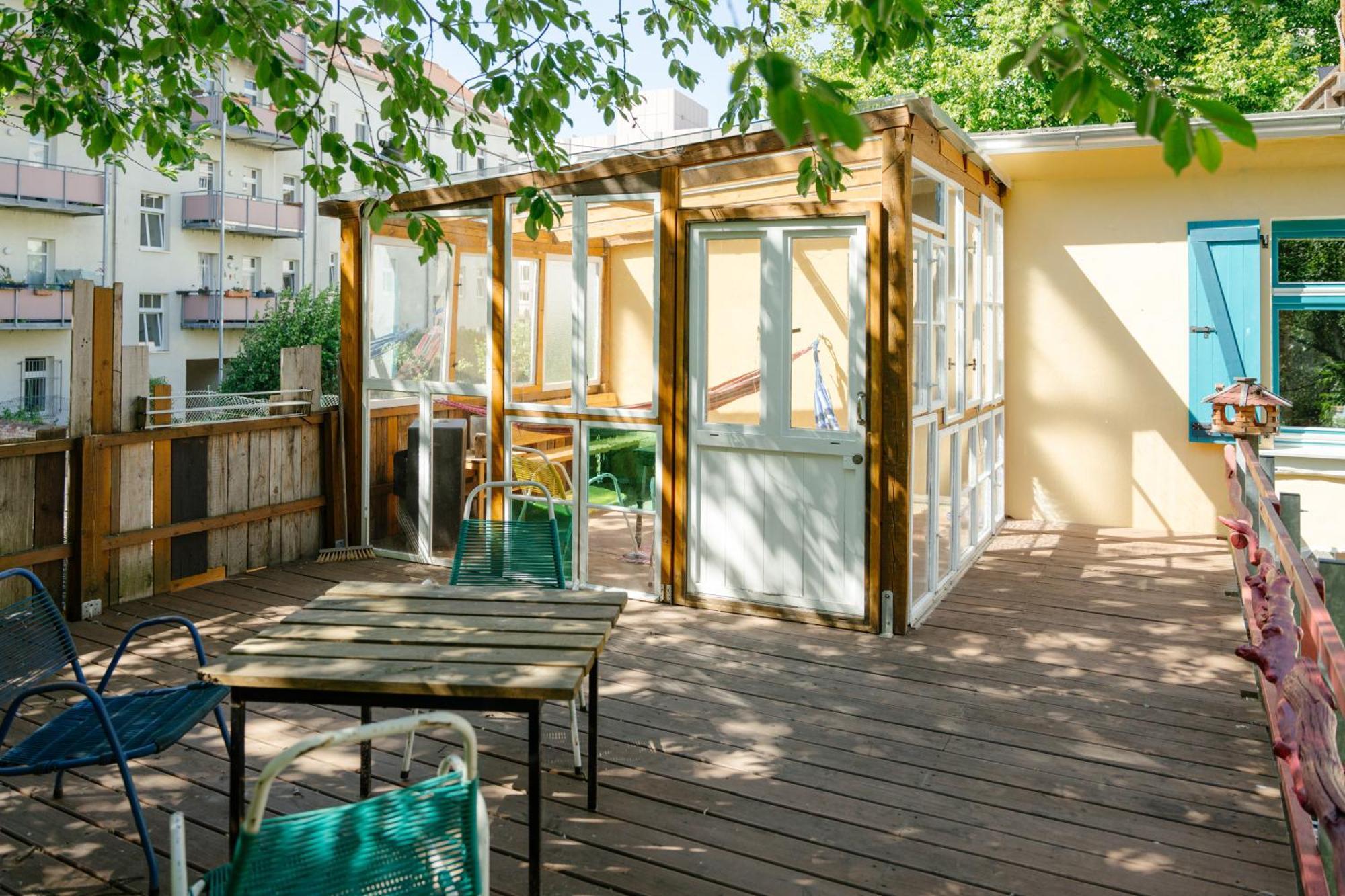 The Upholstery Tinyhouse Deluxe Eco Chalet Kreativ Citynah Chemnitz Esterno foto