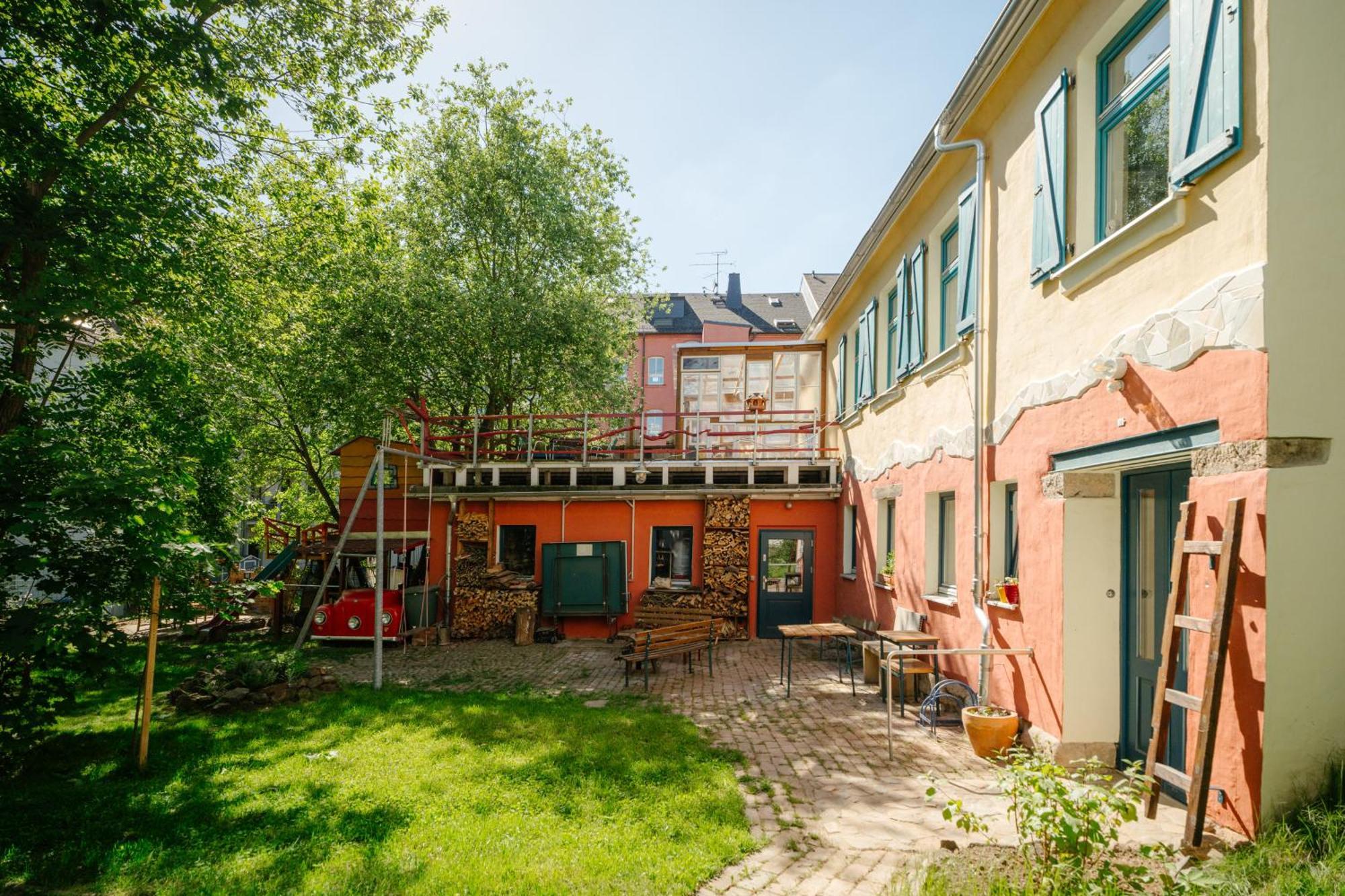 The Upholstery Tinyhouse Deluxe Eco Chalet Kreativ Citynah Chemnitz Esterno foto