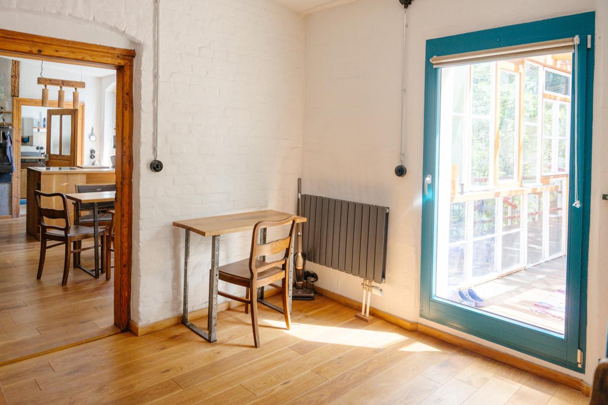 The Upholstery Tinyhouse Deluxe Eco Chalet Kreativ Citynah Chemnitz Esterno foto
