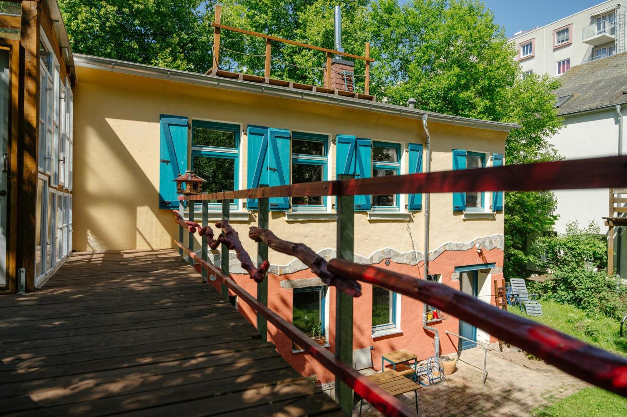 The Upholstery Tinyhouse Deluxe Eco Chalet Kreativ Citynah Chemnitz Esterno foto