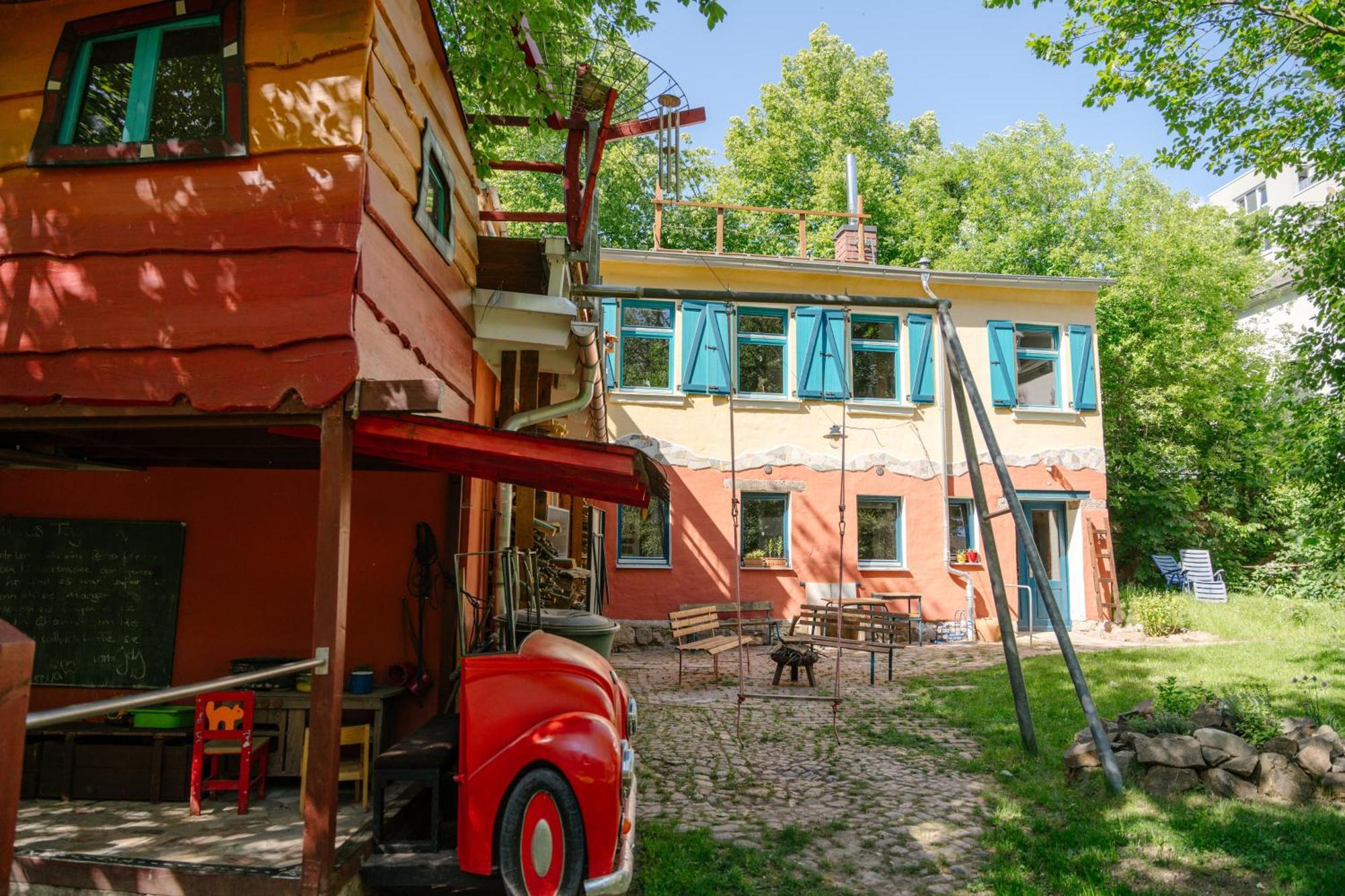 The Upholstery Tinyhouse Deluxe Eco Chalet Kreativ Citynah Chemnitz Esterno foto